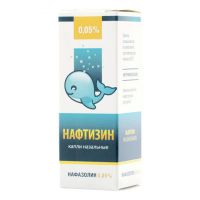 Нафтизин 0.05% 10мл капли назальные №1 флакон (ЛЕККО ФФ ЗАО)